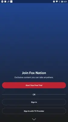 Fox Nation android App screenshot 1